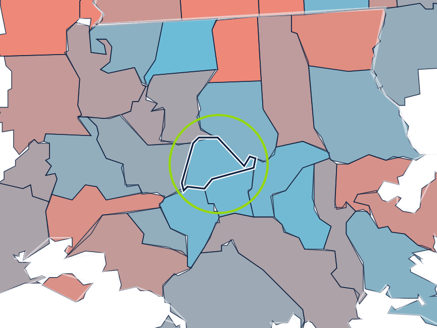 Child poverty by county for Ascension Parish, LA and its neighbors