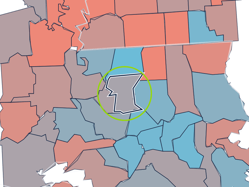 Child poverty by county for East Baton Rouge Parish, LA and its neighbors